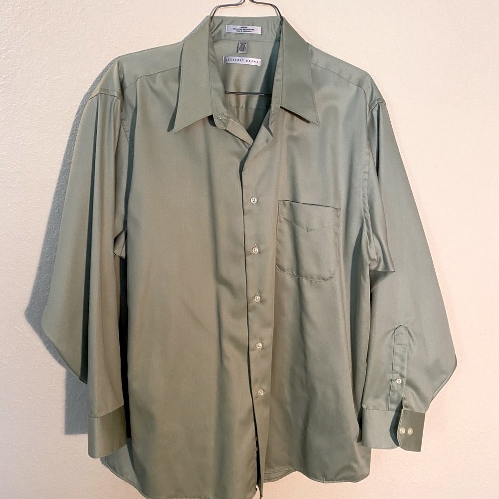 Geoffrey Beene NWOT Men’s Sateen Dress Shirt 18 34/35 ***3/$25